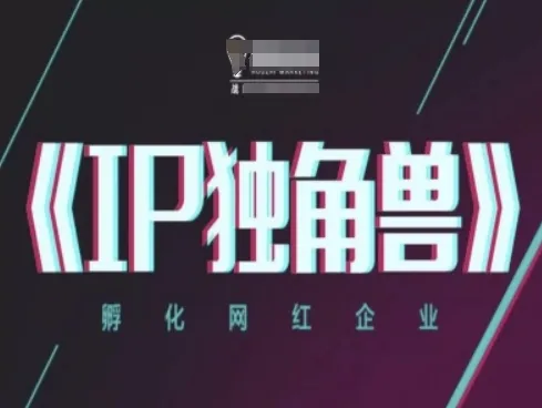 IP独角兽，孵化网红企业，ip教程-续财库