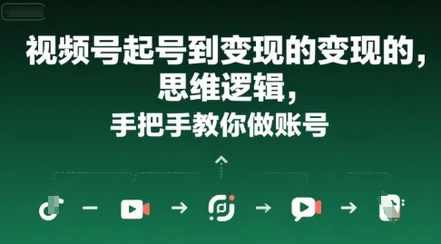 视频号起号到变现的思维逻辑，手把手教你做账号-续财库