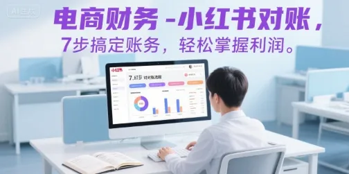 电商财务-小红书对账，7步搞定账务，轻松掌握利润-续财库