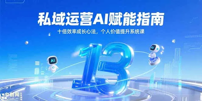 私域运营AI赋能指南,十倍效率成长心法,个人价值提升系统课-续财库