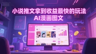 小说推文拿到收益最快的玩法，AI漫画图文-续财库