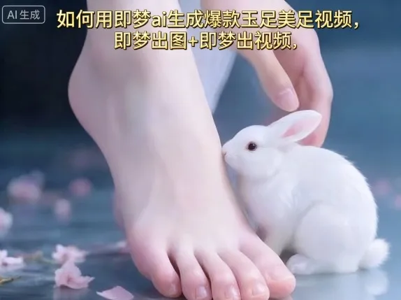 如何用即梦ai生成爆款玉足美足视频，即梦出图+即梦出视频，快速涨粉-续财库