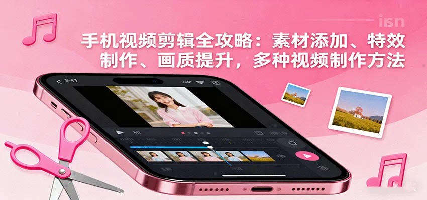 手机视频剪辑全攻略：素材添加、特效制作、画质提升，多种视频制作方法-续财库