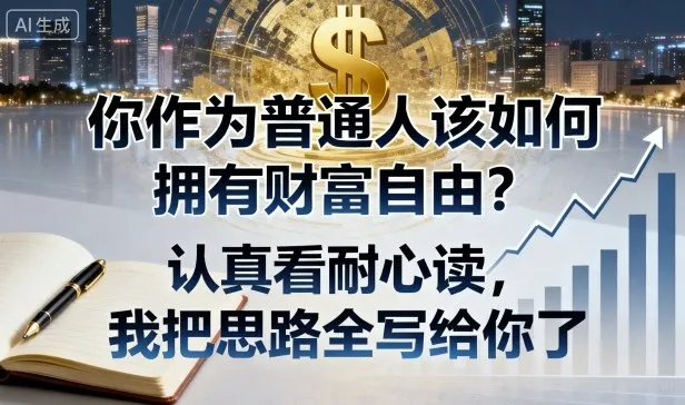 付费文章：你作为普通人该如何拥有财富自由？认真看耐心读，我把思路全写给你了-续财库