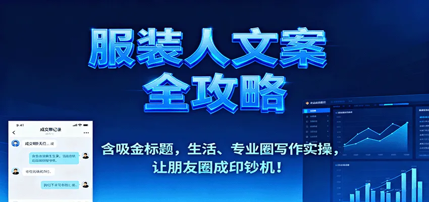 服装人文案全攻略，含吸金标题，生活、专业圈写作实操，让朋友圈成印钞机！-续财库
