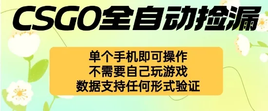 自动挂G捡漏，不用自己挂G不用玩游戏，一个手机即可操作，新手小白轻松月入1W+【揭秘】-续财库