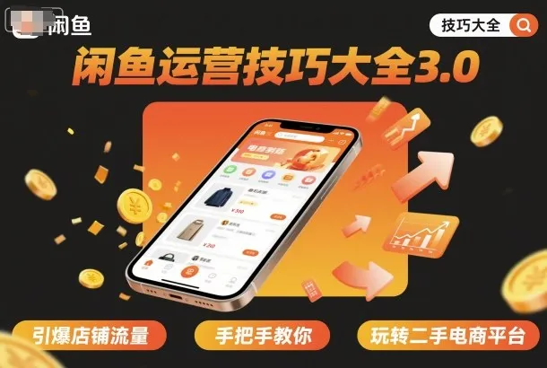 闲鱼运营技巧大全3.0，引爆店铺流量，手把手教你玩转二手电商平台-续财库