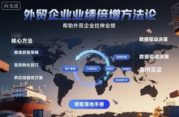外贸企业业绩倍增方法论,帮助外贸企业拉伸业绩-续财库
