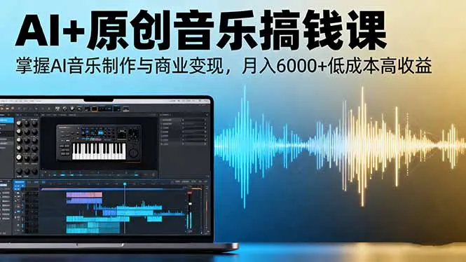 AI+原创音乐搞钱课：掌握AI音乐制作与商业变现，月入6000+低成本高收益-续财库