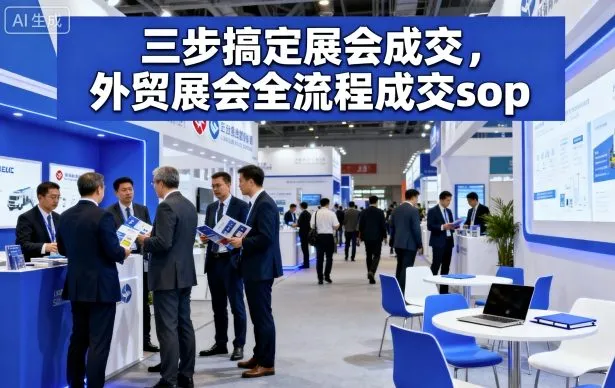 三步搞定展会成交，外贸展会全流程成交sop-续财库