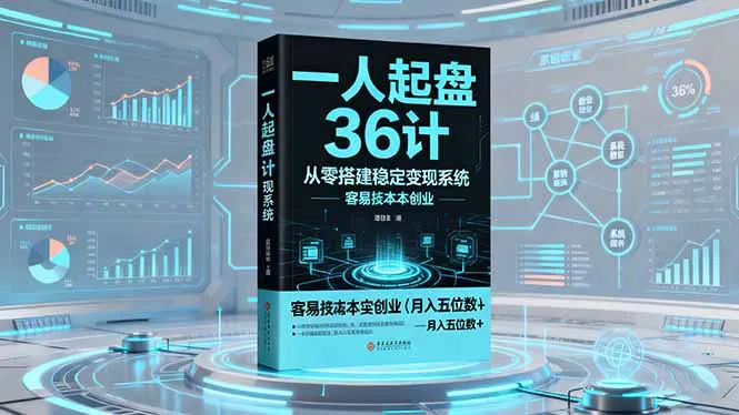 一人起盘36计：从零搭建稳定变现系统，实现低成本创业，月入五位数+-续财库