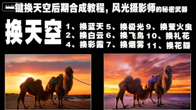 一键换天空后期合成教程，风光摄影师的秘密武器-续财库