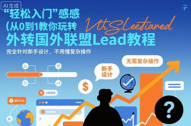 国外联盟賺美刀项目，从0到1教你玩转国外联盟Lead教程，纯新手可操作性100%-续财库