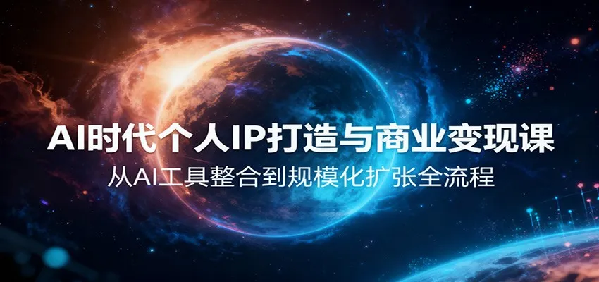 AI时代个人IP打造与商业变现课，从AI工具整合到规模化扩张全流程-续财库
