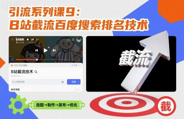 引流系列课9：B站截流百度搜索排名技术-续财库