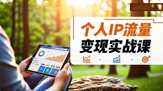 个人IP流量变现实战课，涵盖多平台引流、打造个人IP并实现稳定流量变现-续财库