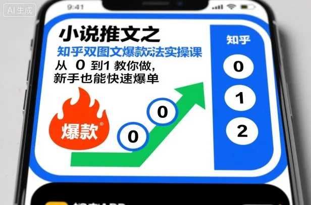 小说推文之知乎双图文爆款玩法实操课，从0到1教你做，新手也能快速爆单-续财库