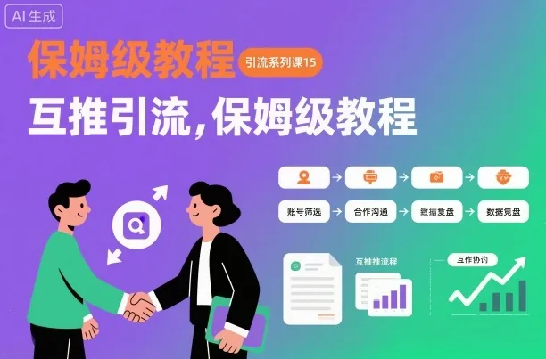 引流系列课15：互推引流，保姆级教程【文档】-续财库