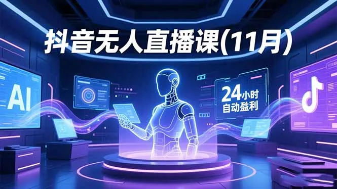 抖音无人直播课(11月-续财库