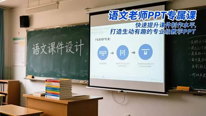 语文老师PPT专属课：快速提升课件制作水平，打造生动有趣的专业级教学PPT-续财库