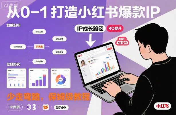 从0-1如何打造一个小红书爆款IP，少走弯路，保姆级教程-续财库