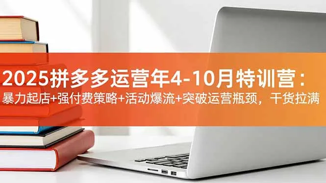 2025拼多多运营年4-10月特训营：暴力起店+强付费策略+活动爆流+突破运营瓶颈，干货拉满-续财库