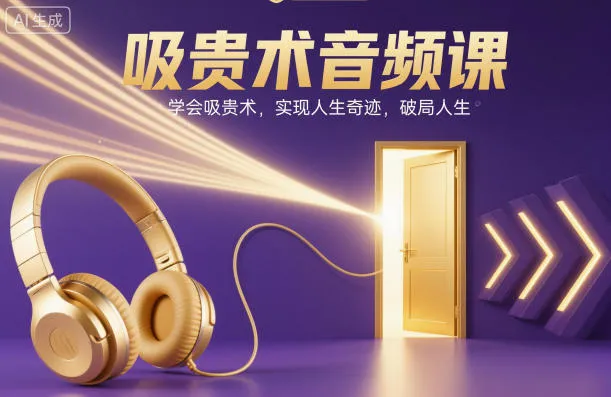 吸贵术音频课，学会吸贵术，实现人生奇迹，破局人生-续财库