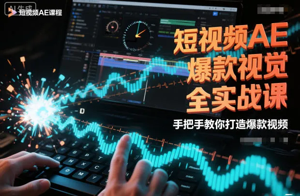 短视频AE爆款视觉全实战课，手把手教你打造爆款视频-续财库