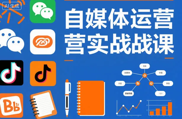 自媒体运营实战课，掌握一套系统的自媒体运营底层方法论，成为优秀的内容创作者-续财库