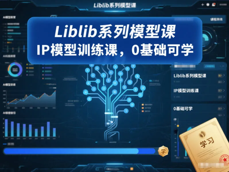 Liblib系列模型课，IP模型训练课，0基础可学-续财库