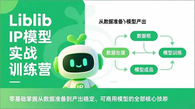 Liblib IP模型实战训练营,零基础掌握从数据准备到产出稳定、可商用模型的全部核心技能-续财库