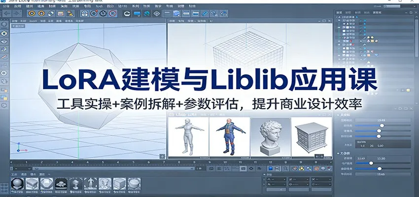 LoRA建模与Liblib应用课：工具实操+案例拆解+参数评估，提升商业设计效率-续财库