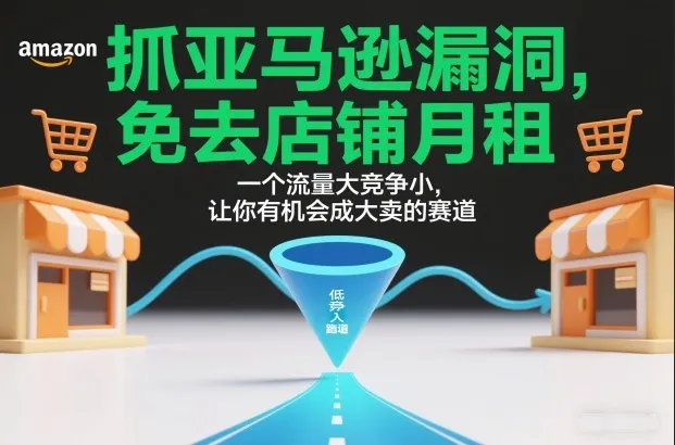 抓亚马逊漏洞,免去店铺月租,一个流量大竞争小,让你有机会成大卖的赛道-续财库