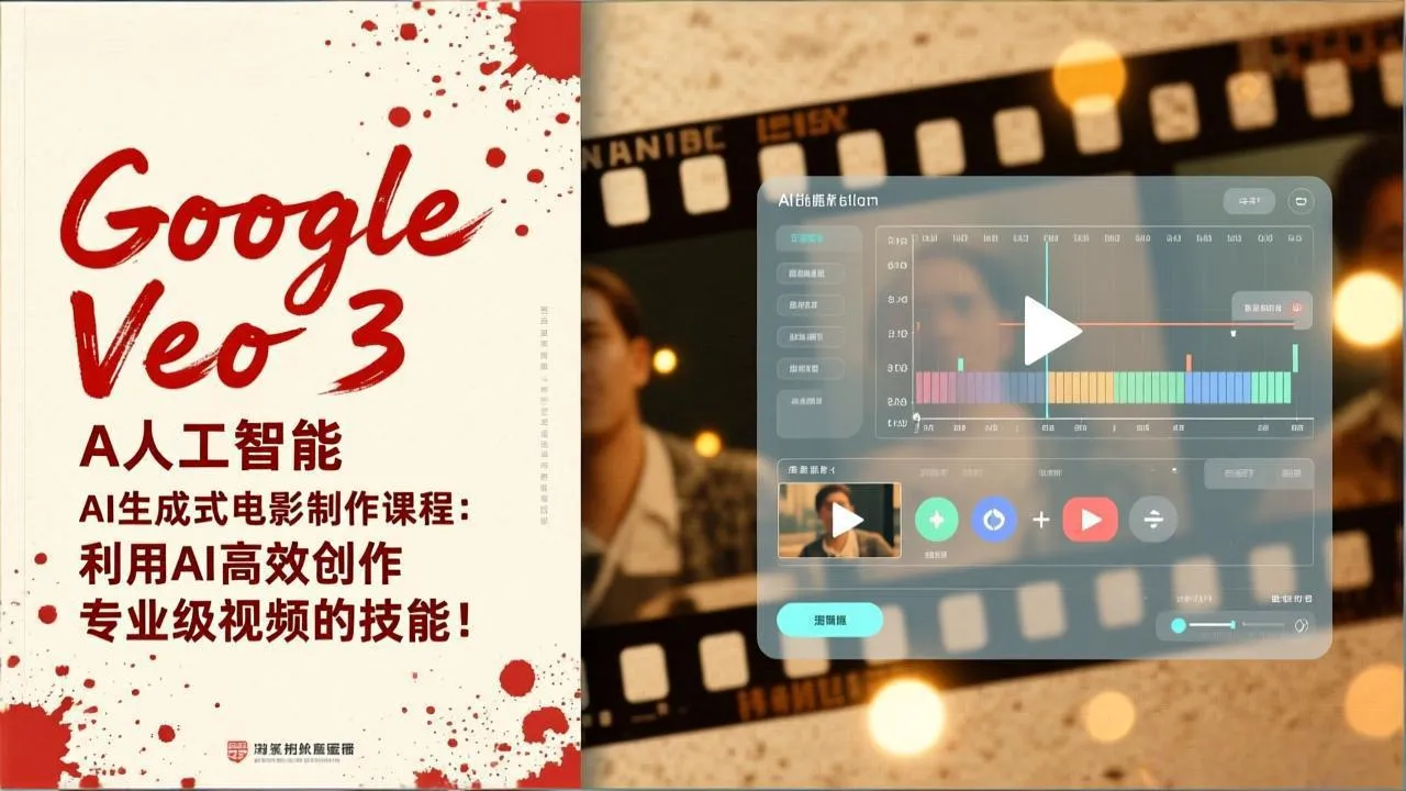 Google Veo 3人工智能AI生成式电影制作课程：利用AI高效创作专业级视频的技能！-续财库