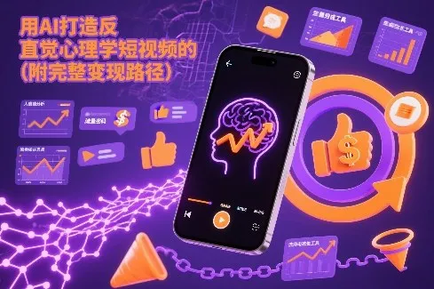 用AI打造“反直觉”心理学短视频的流量密码(附完整变现路径)-续财库