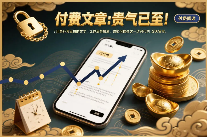 付费文章：贵气已至！用最朴素直白的文字，让你清楚知道，该如何接住这一次时代的泼天富贵-续财库