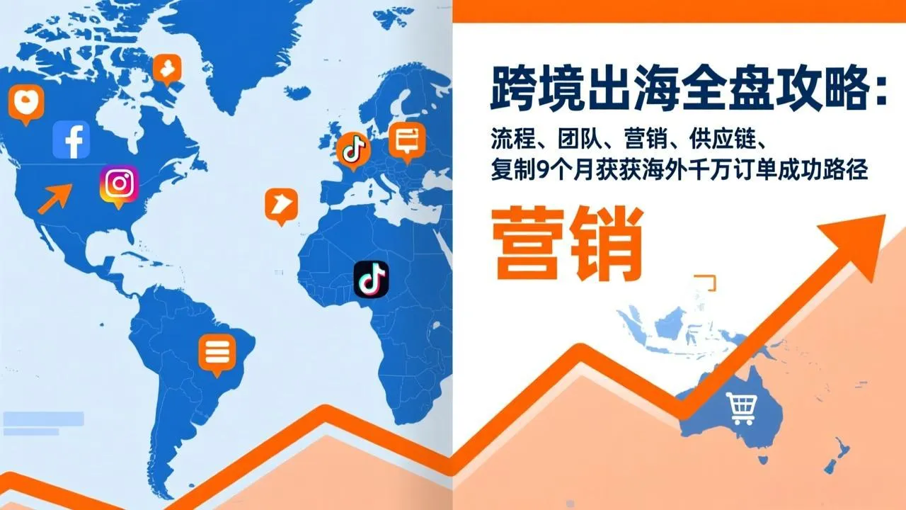 跨境出海全盘攻略：流程，团队，营销，供应链，复制9个月斩获海外千万订单成功路径-续财库