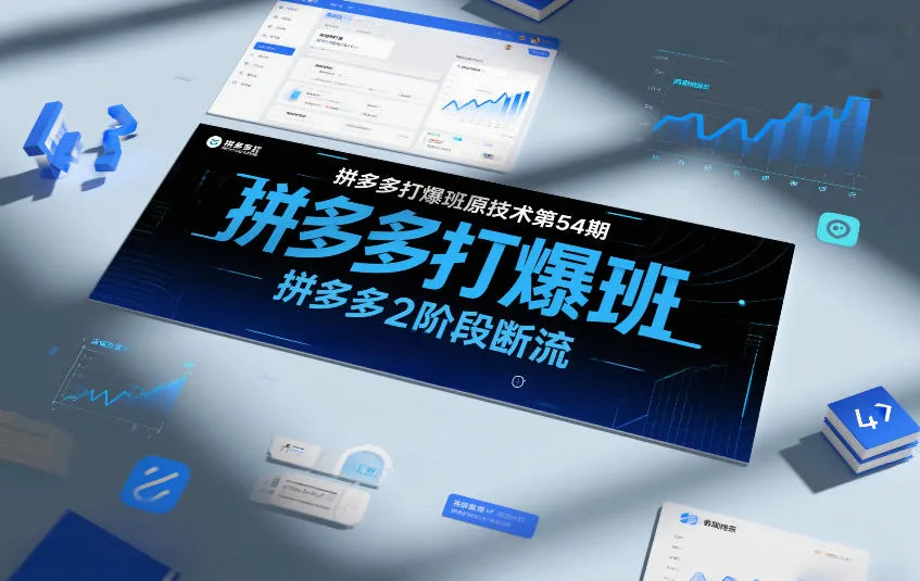 拼多多打爆班原创技术第54期,拼多多2阶段断流-续财库