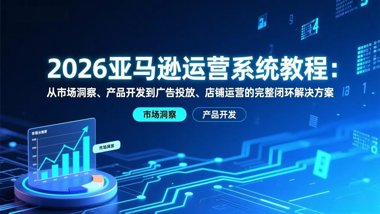 2026亚马逊运营系统教程:从市场洞察、产品开发到广告投放、店铺运营的完整闭环解决方案-续财库