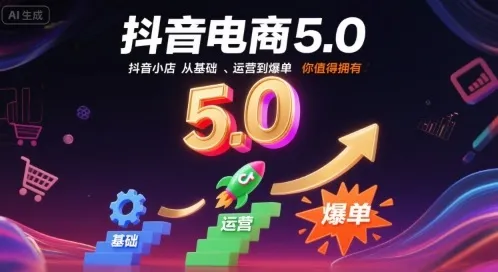 抖音电商5.0，抖音小店从基础、运营到爆单，你值得拥有(更新26年)-续财库