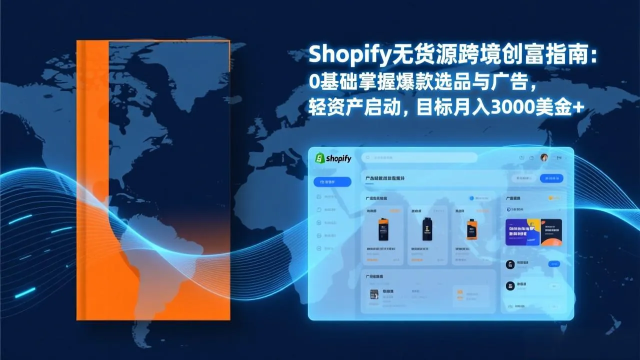 Shopify爆款打法实战：从选品到广告投放，复制爆款模型，驱动独立站月销售额破万刀-续财库