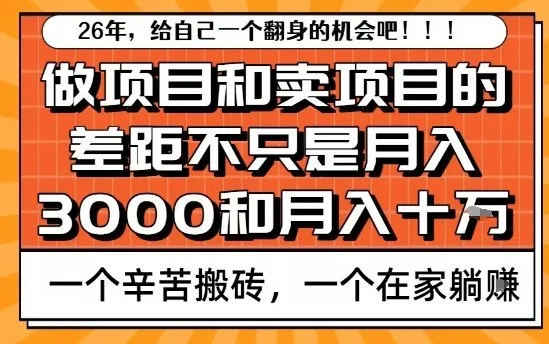 为什么卖项目能轻松月入10个W,而做项目却真正賺不到什么钱?原因竟然是这个!【揭秘】-续财库