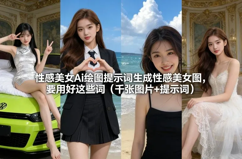 性感美女Ai绘图提示词生成性感美女图,要用好这些词(千张图片+提示词)-续财库