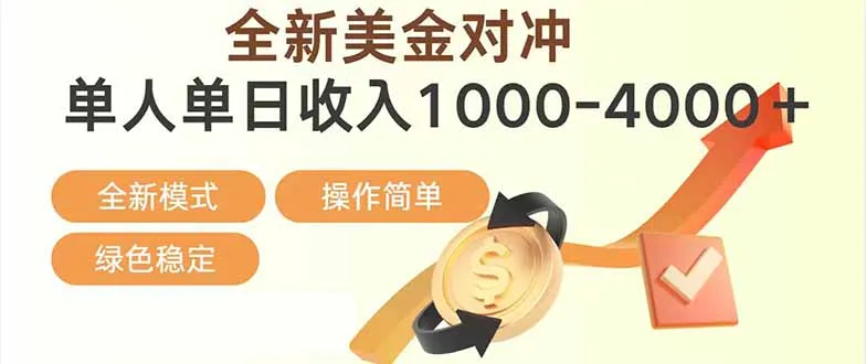 日赚1700—4000+,全新美金对冲项目,合规稳定,创业优选,可放大。-续财库