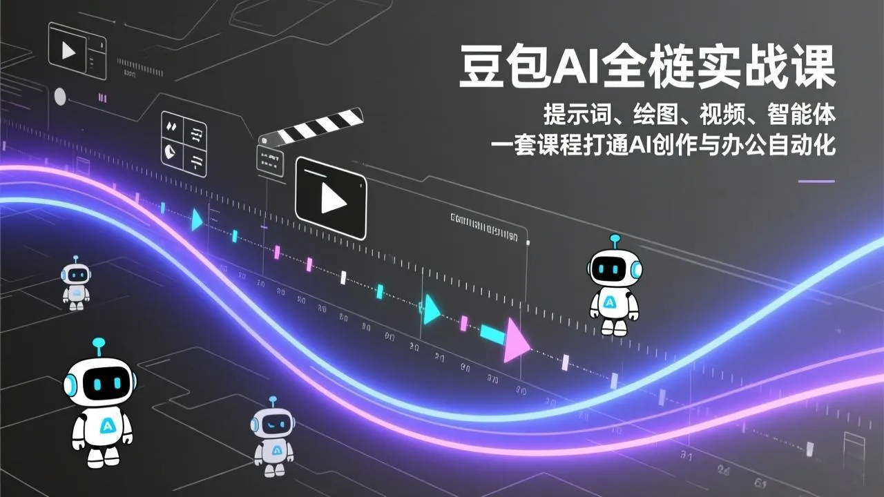 豆包AI全栈实战课：提示词、绘图、视频、智能体，一套课程打通AI创作与办公自动化-续财库