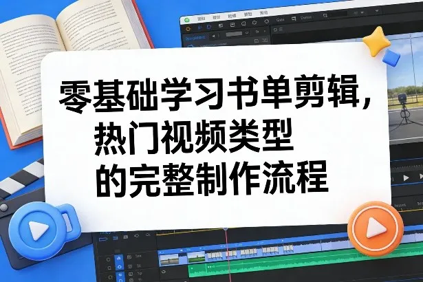 零基础学习书单剪辑,热门视频类型的完整制作流程(更新2026)-续财库