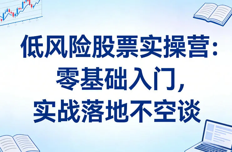 低风险股票实操营：零基础入门，实战落地不空谈-续财库