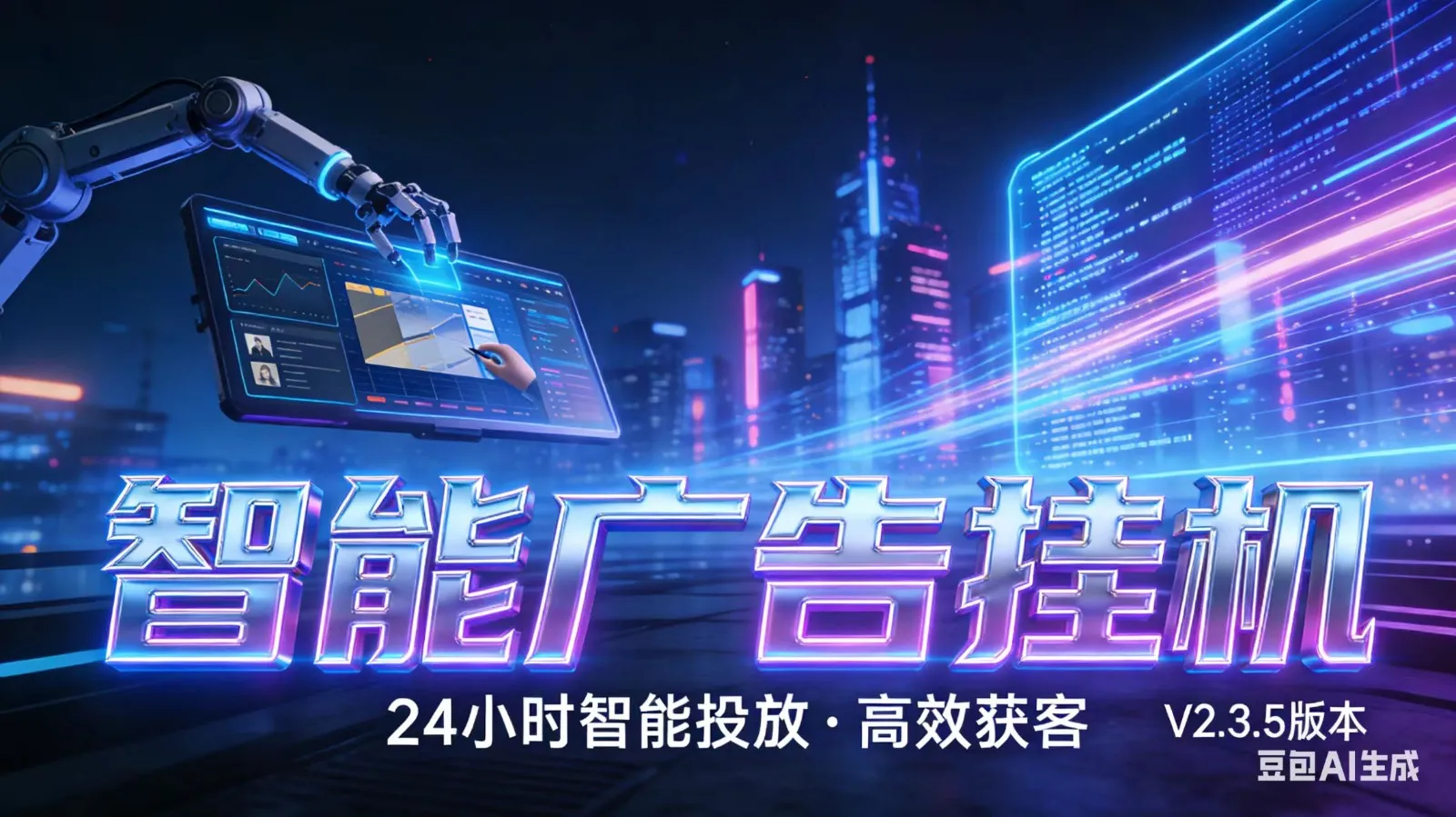 AI 广告云挂机 · 全域流量变现平台-续财库