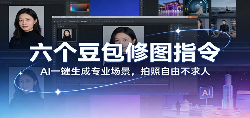 六个豆包修图指令:AI 一键生成专业场景,拍照自由不求人-续财库