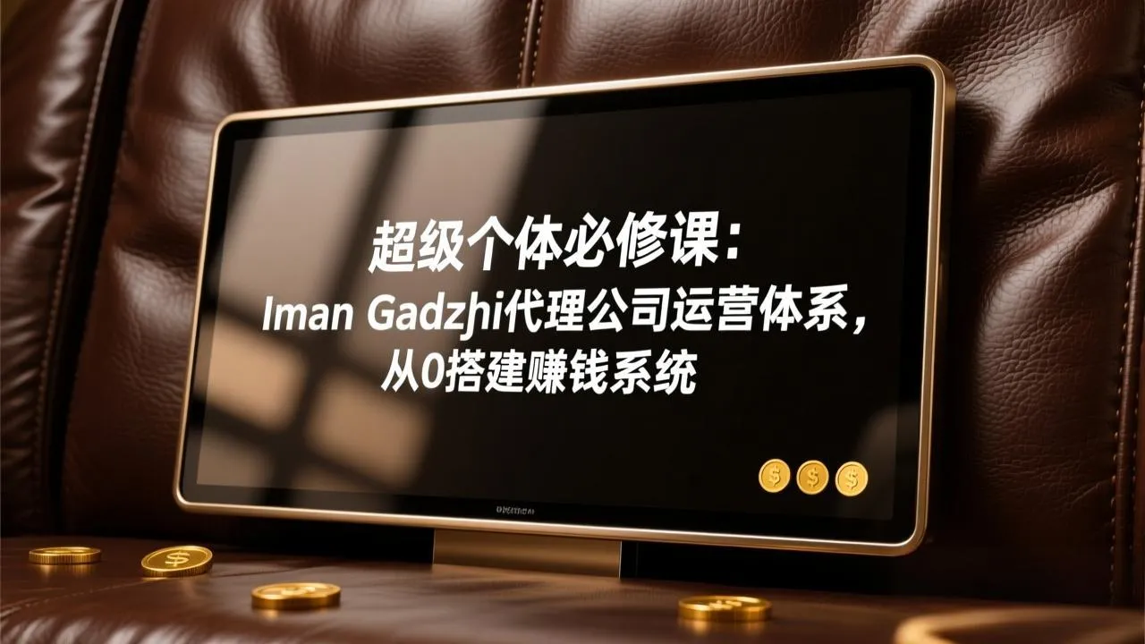 超级个体必修课:Iman Gadzhi代理公司运营体系,从0搭建赚钱系统-续财库